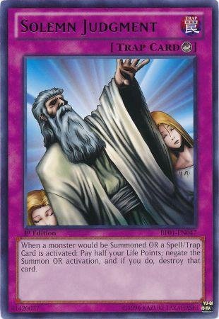 Yu-Gi-Oh! - Solemn Judgment (BP01-EN047) - Battle Pack: Epic Dawn - 1st Edition - Rare