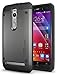 TUDIA Tough OMNIX [Heavy Duty] Hybrid Full-Body Protective Case with Front Cover and Built-in Screen Protector for ASUS ZenFone 2 ZE550ML/ZE551ML (Not Compatible with ZE500CL) (Metallic Slate)