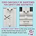 Kiscords Baby Safety Cabinet Locks for Knobs Child Safety Cabinet Latches for Home Safety Strap for Baby Proofing Cabinets Kitchen Door Rv No Drill No Screw No Adhesive/Color White/ 5 Pack Ez-Twist