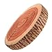 Whitelotous 3D Digital Print Comfort Sofa Throw Pillow Memory Foam Pillow Sofa Cushion Chair Seat Pad for Office Home Decoration, Round (Log, 15.8 Inch)