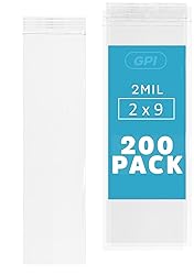 GPI - 2" x 9" Long Zip Bags, 200 Count, 2