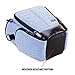 USA GEAR Camera Case for DSLR (Blue) with Soft Cushioned Interior, Zippered Accessory Pockets, Adjustable Carry Strap - Compatible with D3300, D3400, D5500, Canon Rebel T6, T6i, T5 and More