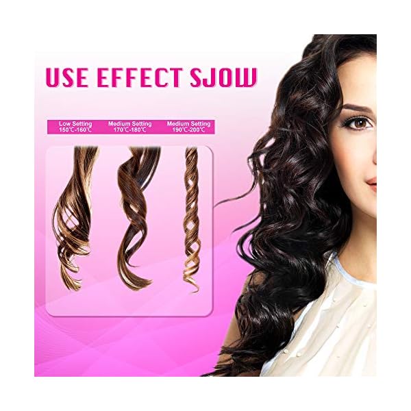 Wireless Automatic Curling Iron, Cordless Auto Curler Restriction with Built-in Rechargeable Battery, Ceramic…