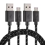 Charger Charging Cable for Xbox One S X Controller, Micro USB 2.0 Play Data Sync Charge Cord (9 FT 2 Pack) (Color: Black 2 pack)