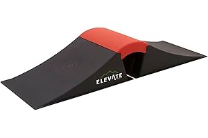 ELEVATE OUTDOOR Polypropylene Wave Skateboard Ramp Set for Scooters, BMX Bikes and RC Cars - 600 lb. Maximum Weight Capacity