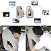 Gesentur Inflatable Travel Pillow +Eye Mask +Ear Plug, Airplane Pillow,Ergonomic and Portable Head Neck Rest Pillow,Patented Design for Airplanes,Cars,Buses,Trains, Office Napping,Camping (Gray)