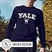 Campus ColorsAdult Arch & Logo Soft Style Gameday Crewneck Sweatshirt (Yale Bulldogs - Blue, Large)
