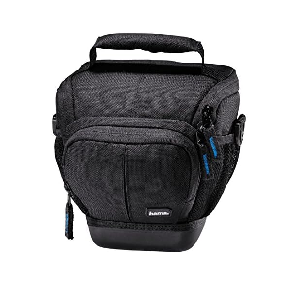 Hama Kameratasche Outdoor für DSLR Kamera mit Objektiv, wasserabweisender Hartschalenboden, stoßfest, gepolstert, Innenmaße 16 x 10 x 16 cm, Colttasche Ancona HC 110, schwarz