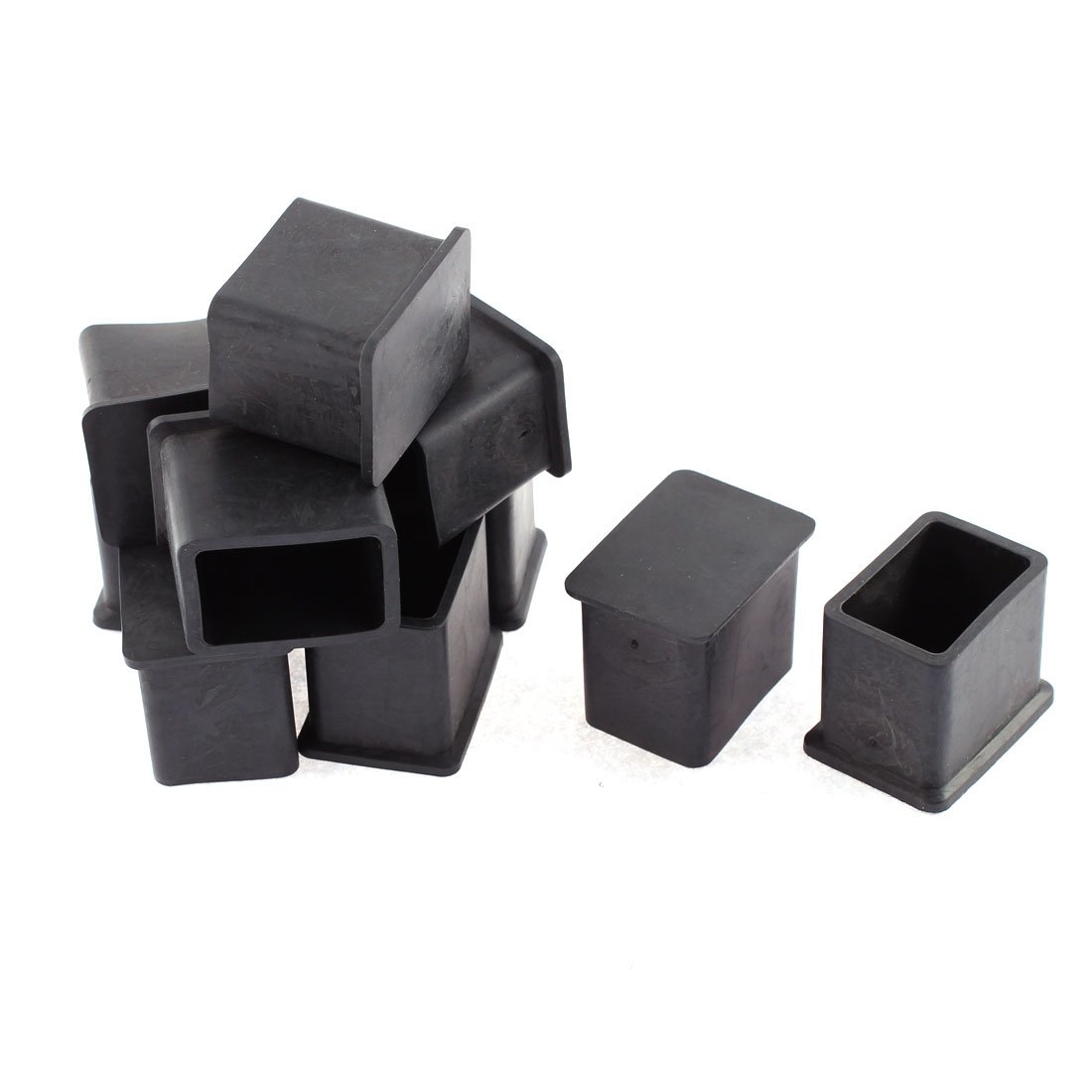 sourcingmap Rubber 20x30mm Furniture Chair Table Foot Leg Cover Protector 10 Pcs