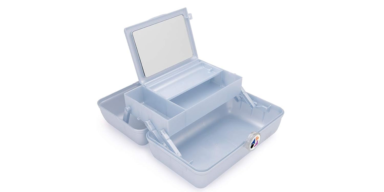 Caboodles Miami beat - on-the-go girl cosmetic organizer, Neon Pink Base With/ Lavender Handle: Beauty
