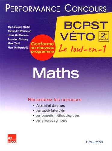 Math, 2e année BCPST-VÉTO