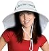 Sun Blocker Women's Sun Hat Large Brim Beach Travel Fishing Hat with Neck Flap, White, One Size