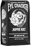 Koffee Kult Eye Cracker Espresso Beans - Bright, Bold Medium Roast with a Citrus Twist Coffee (12oz)