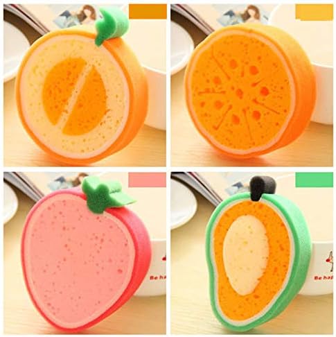 Newgreen Creative Korean Cartoon Bath Cleansing Sponge - Mango