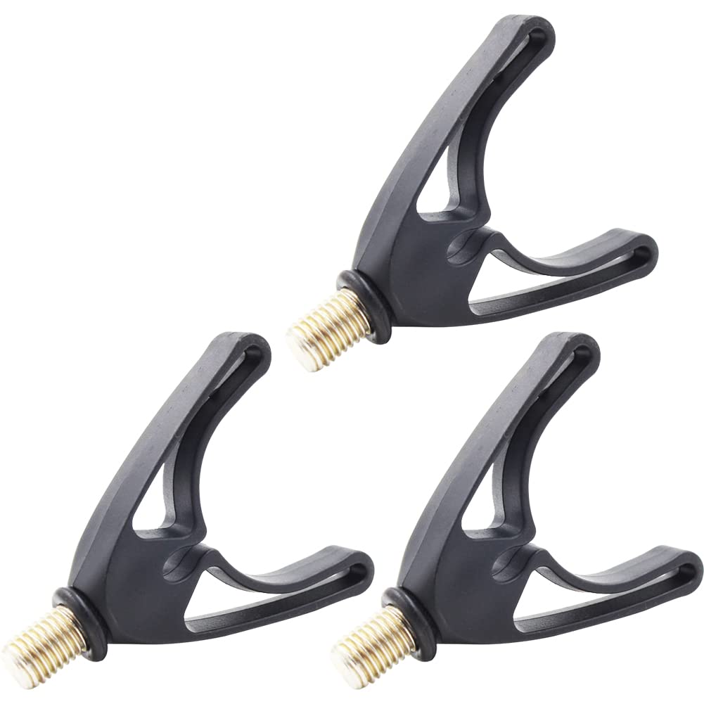 HOTMNTY Fishing Rod Rest, Stainless Steel & ABS, U-Shaped, Adjustable, 3-Piece Set