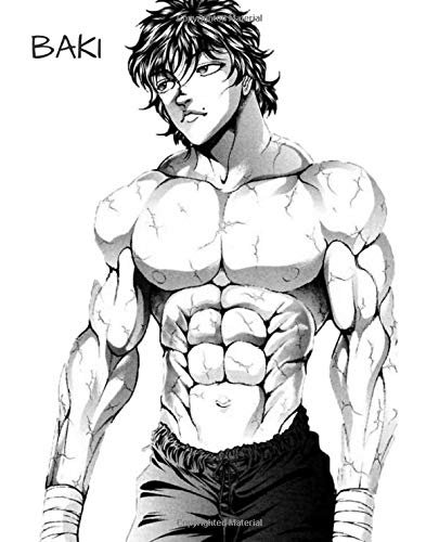 Baki: Baki The Grappler Themed |7.5 x 9.25| Nifty Wide Ruled ...