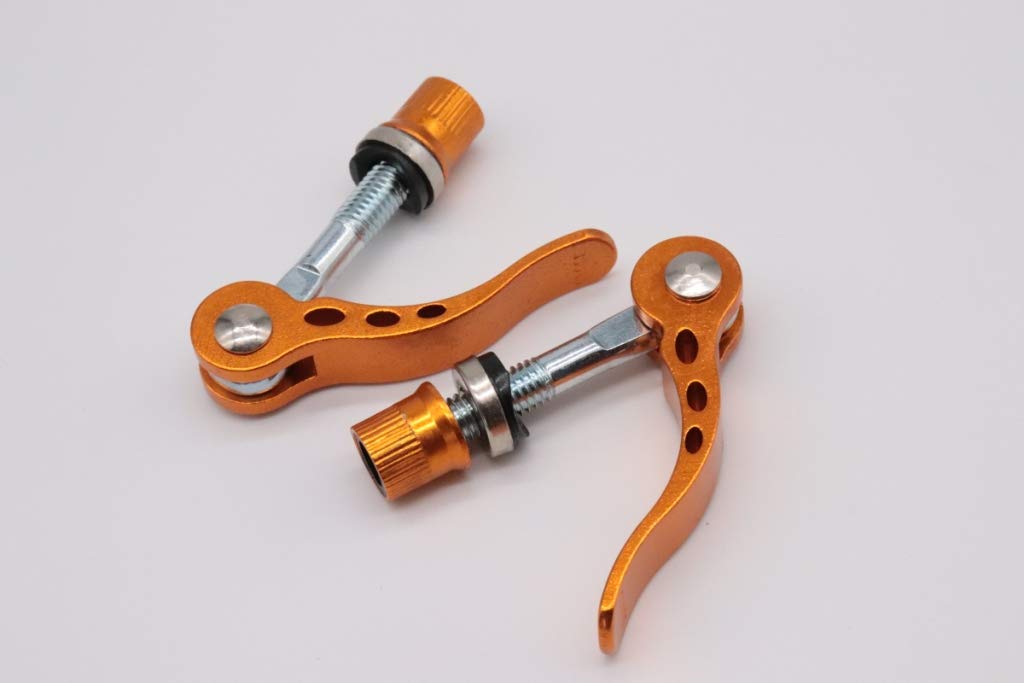 Bicycle Quick Release Seat Clamp M6 x 50 mm (Gold) Pack of 2