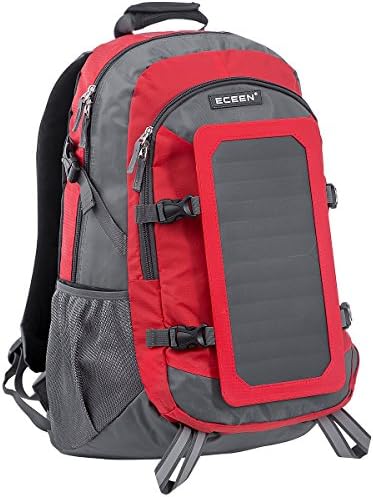 COCTIONE Solar Backpack 7 Watts Solar Panel Bag with Power Battery Pack Charge for Smart Cell Phones, Android Phones, Tablets, and Many Other 5V USB-Charged Devices