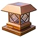 Solar Light,Post Cap Lights 4 x 4 Plus,Bright 10Lumen Outdoor Warm White LED Lamp For Vinyl Posts Caps 3.5x3.5 4x4 5x5 6x6 Waterproof Deal of The Day Prime Sogrand Copper Lantern For Fence Deck 2 Pack