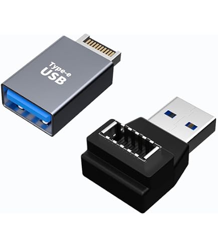 Xiwai - 2 cavi adattatori USB 2.0 9 pin/USB 3.0 20 pin femmina per scheda madre, reversibili