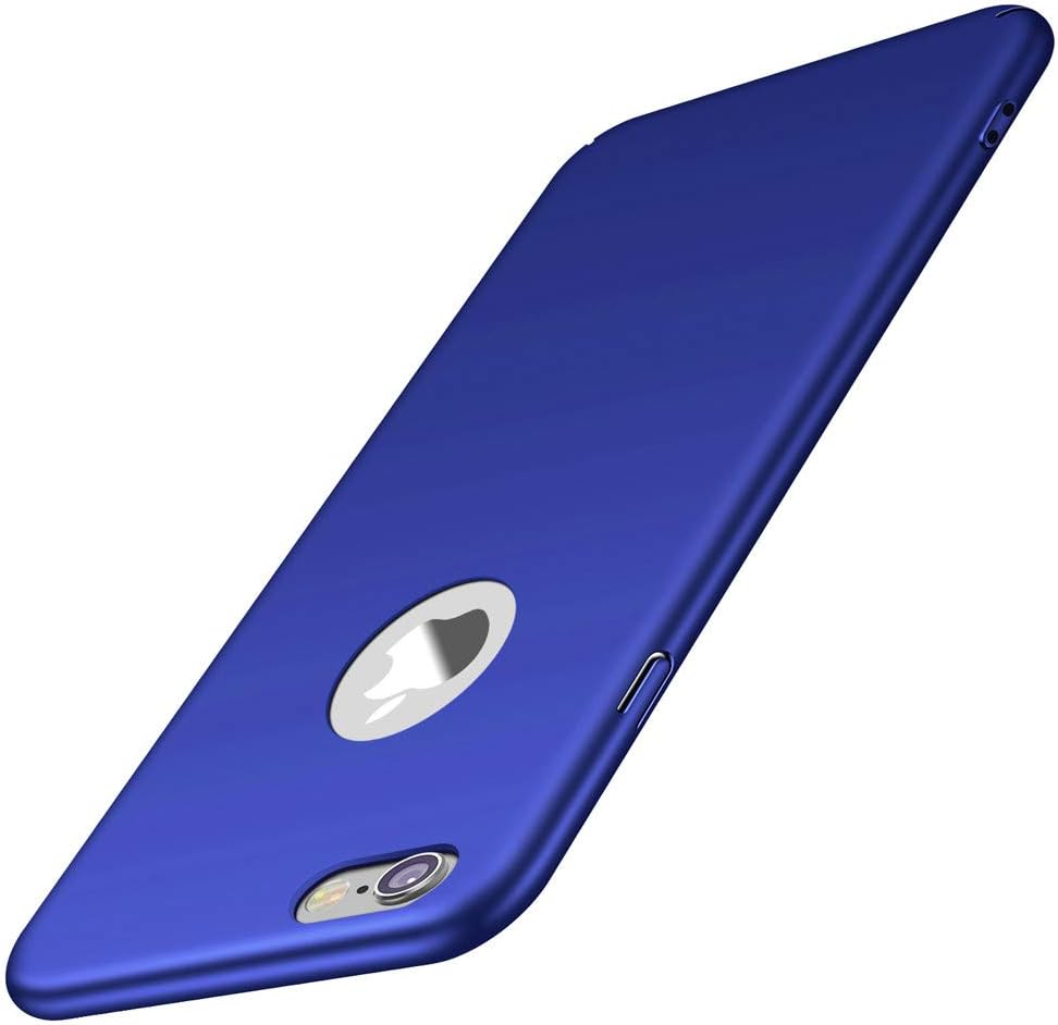 for iPhone 6s Plus/ 6 Plus case, ACMBO Minimalist [Smooth Touch Feel] Ultra Thin Slim Fit Cover with Non Slip Matte Surface Hard Cases Cover for iPhone 6 plus/6s Plus 5.5 inch, Sleek Blue