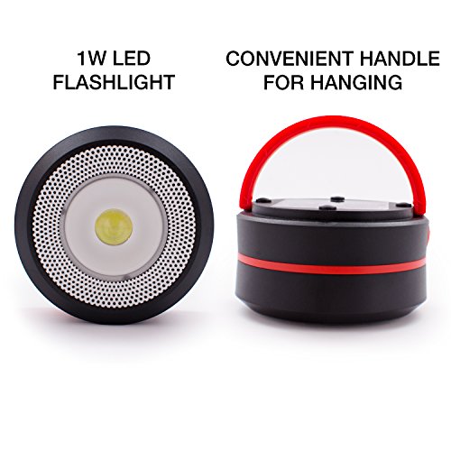 GoodBulb Compact Solar Lantern - Collapsible Lantern - Camping Accessories - Solar Lights - LED Rechargeable Light - USB Power Bank
