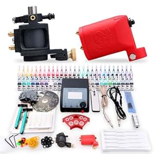 Amazon.com: Professional Complete Tattoo Kit 2 Top Rotary Machine Gun 54 Color Ink 20 Needles Amazon.com: Professional Complete Tattoo Kit 2 Top Rotary Machine Gun 54 Color Ink 20 Needles