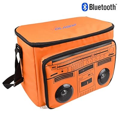 Bluetooth Speaker Cooler Bag,VOLADOR Insulated Cooler Bag with Wireless Bluetooth Speaker,Waterproof Picnic Cooler Bag Sandy Beach Tote Box