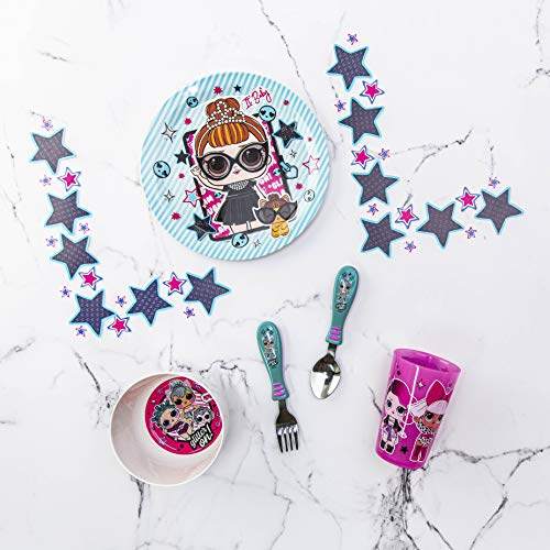 Zak Designs LOL Dinnerware Set Includes Plate, Bowl, Tumbler and