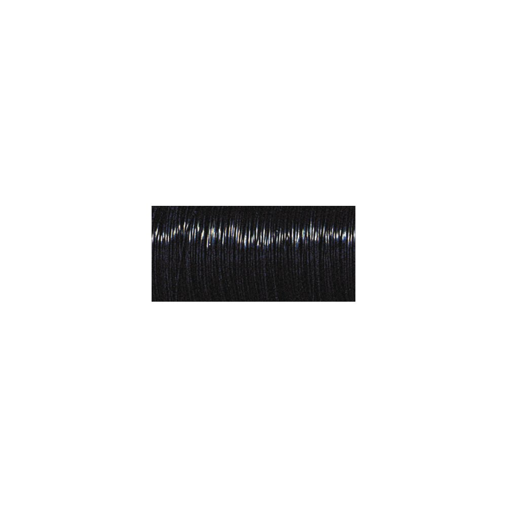 Rayher Floral Wire for Flower Arrangements and Floristry, Florists Wire for Crafts, Iron Craft Wire, blsck, 55m, diameter 0.35mm, 2419201