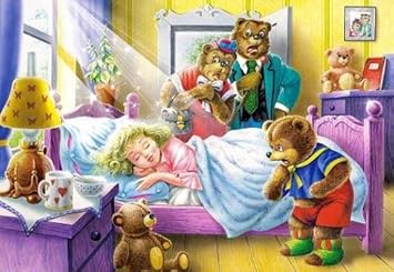 Alles Meine De Gmbh 25 Teile Puzzle Kinderpuzzle Kinder Goldlockchen Und Die 3 Drei Baren Marchen Amazon De Spielzeug