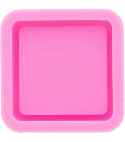 2-Piece Rectangle Resin Tray Molds - 6.9x5x0.3 Inch Silicone Slab Molds For DIY Crafts