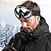 WOLFBIKE Mens Bike Bicycle Motorcycle Goggle Ski Snowmobile Eyewear Snow Sports Cycling Protective Safety Glasses Multi-Color Available - Black