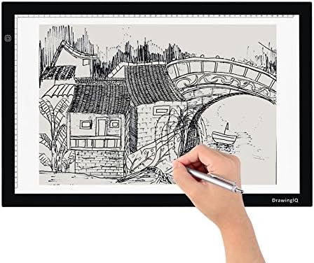 DrawingIQ Tracing Light Box A2 Ultra Thin Artcraft Tracing LED Light Pad for Drawing, Tracing, Sketching, Animation Active Area