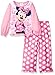 Disney Girls' Toddler Minnie Mouse 2-Piece Pajama Set, Pink, 3T