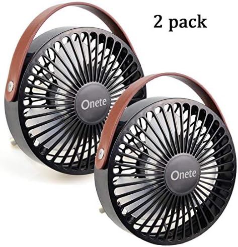 Onete Desk Table USB Fan Personal Portable- Low Noise, Adjustable Stent, Detachable for Home, Office, Traveling and Camping Use