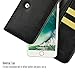 caseen ViVi Wallet Clutch Purse Case (Black/Gold) for Apple iPhone 7 / 8 Plus / 10, Samsung Galaxy S7 Edge / S8 Plus / Note 8, Google Pixel 2 / Pixel 2 LX, LG G6 & more - Large Size