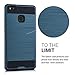 kwmobile Hybrid case Design Brushed for Huawei P9 Lite in dark blue black