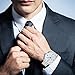 Men's Steel Analog Wrist Watch Quartz Business Watch Roman Numeral Silver Metal Casual Watch for Male