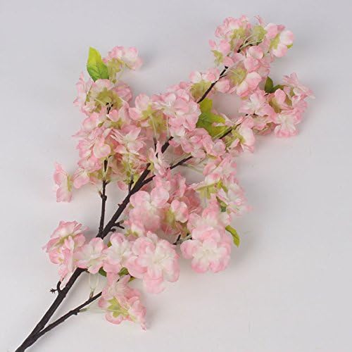 Xrapid(TM) 105cm New Japanese Sakura Artificial flowers Fake Cherry Blossoms Wishing Tree For Home Hotel Living room decoration flores [ Pink ]