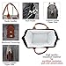 KOMUEE Lunch Bag, Insulated Lunch Box Wide-Open Lunch Tote Bag Large Drinks Holder Durable Nylon Thermal Snacks Organizer for Women Men Adults College Work Picnic Hiking Beach Fishing (grey)