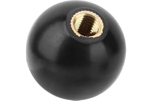 Ball Lever Knob, 5Pcs M10*35 Round Ball Bakelite Manual Lever Stick Threaded Hole Handling Copper Core Black for Applicable M