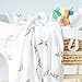 Lifetree Toddler Bed Blankets, Floral Print Bamboo Cotton 2 Layers Muslin Blankets for Girls, Lightweight Soft Blankets Large 45 x 45 inches
