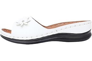 Women's Slippers Casual Open Toe Wedge Slide Sandals Comfortable Beach Footwear with Arch Support for Everyday Relaxation and
