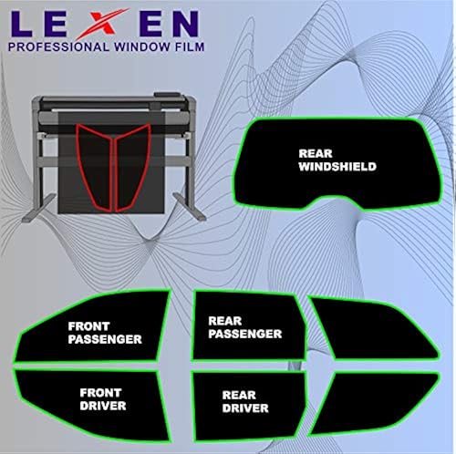 Front Door Window Tint Pre-Cut Window Tint Film - Front Two Door Windows | Any Shade 5%-70% | Fits ALL Cars & SUVs SUV Window Tint - Foto 4