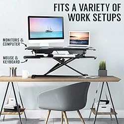 TechOrbits Height Adjustable Desk-37 Riser-Desktop