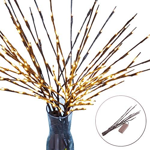 KEYkey Creative simulation branch LED night light decorative light string Single 20 (fork 5) branch light warm white 1 loadedSimulation Tree Branch LED Light Decorative Night Light