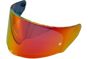 LUMFEERIX for LS2 Assault Rapid Stream Helmet Visor Replacement, For Ls2 FF320/328/353/800 Helmets Outer Full Face Visor Shield (Revo Deep Red)