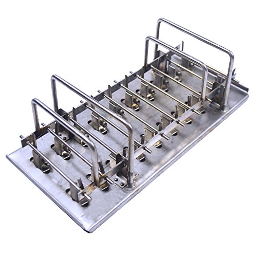 TechTongda 20pcs Stainless Steel Molds for Ice Lolly Popsicle Ice Cream Pops Bars (Type 2)