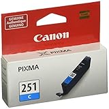 Canon CLI-251 Cyan Ink Tank Compatible to MG6320, IP7220 & MG5420, MX922, MG5520, MG6420, MG7120, iX6820, iP8720, MG7520, MG6620, MG5620